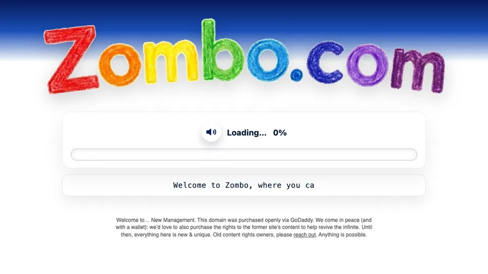 Welcome to Zombocom 미리보기 이미지