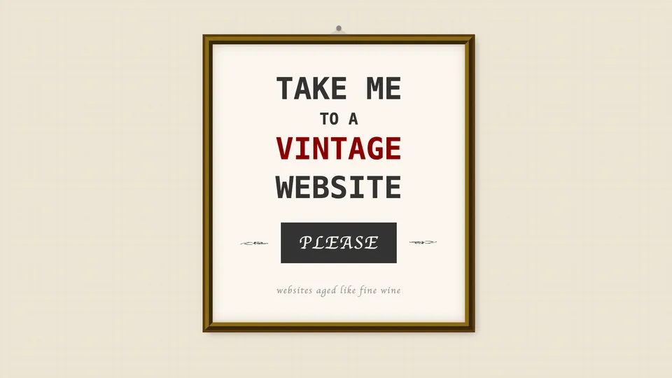 The Vintage Web 미리보기 이미지