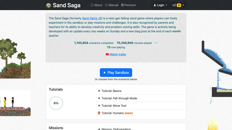 Sand Saga 미리보기 이미지