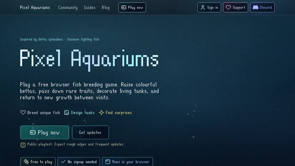 Pixel Aquariums 미리보기 이미지