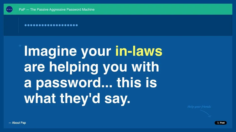 Passive Aggressive Password Machine 미리보기 이미지